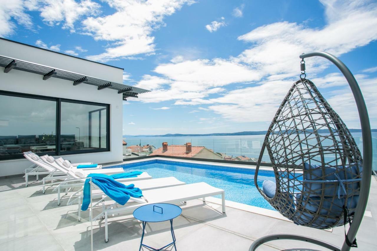 Holiday Home Olive Exclusive - 8 People, Heated Pool, Okrug Gornji, Sea View Трогир Екстериор снимка